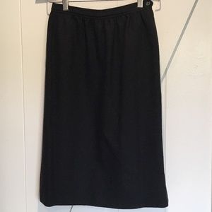 Evan-Picone Dark Gray Wool Skirt